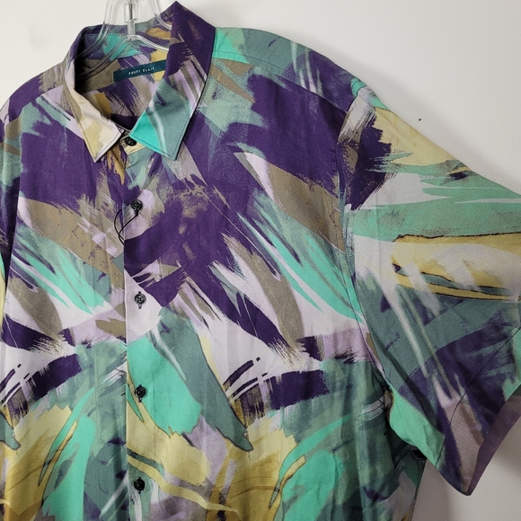 Perry Ellis Men's Short Sleeve Button Up Shirt XXL New - Picture 5 of 13